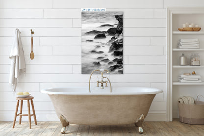 Point Lobos Carmel California Coastline Abstract Ocean Picture, Relaxation Artwork Nature Photo for Meditation, Office, Dorm, House Decor