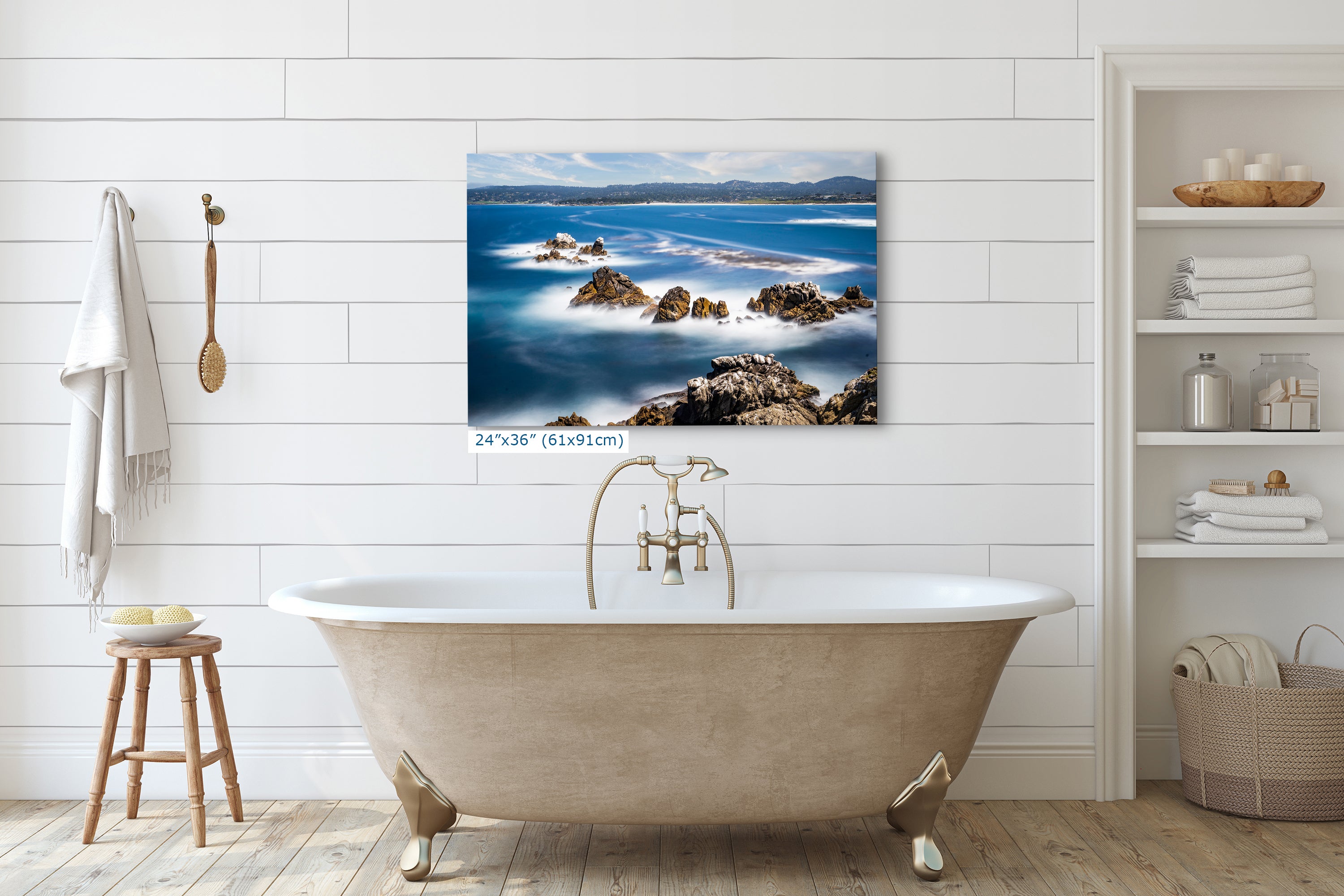 Point Lobos Shoreline, Carmel California Coastline Ocean Picture, Relaxation Artwork Nature Photo for Meditation, Office, Dorm, House Decor