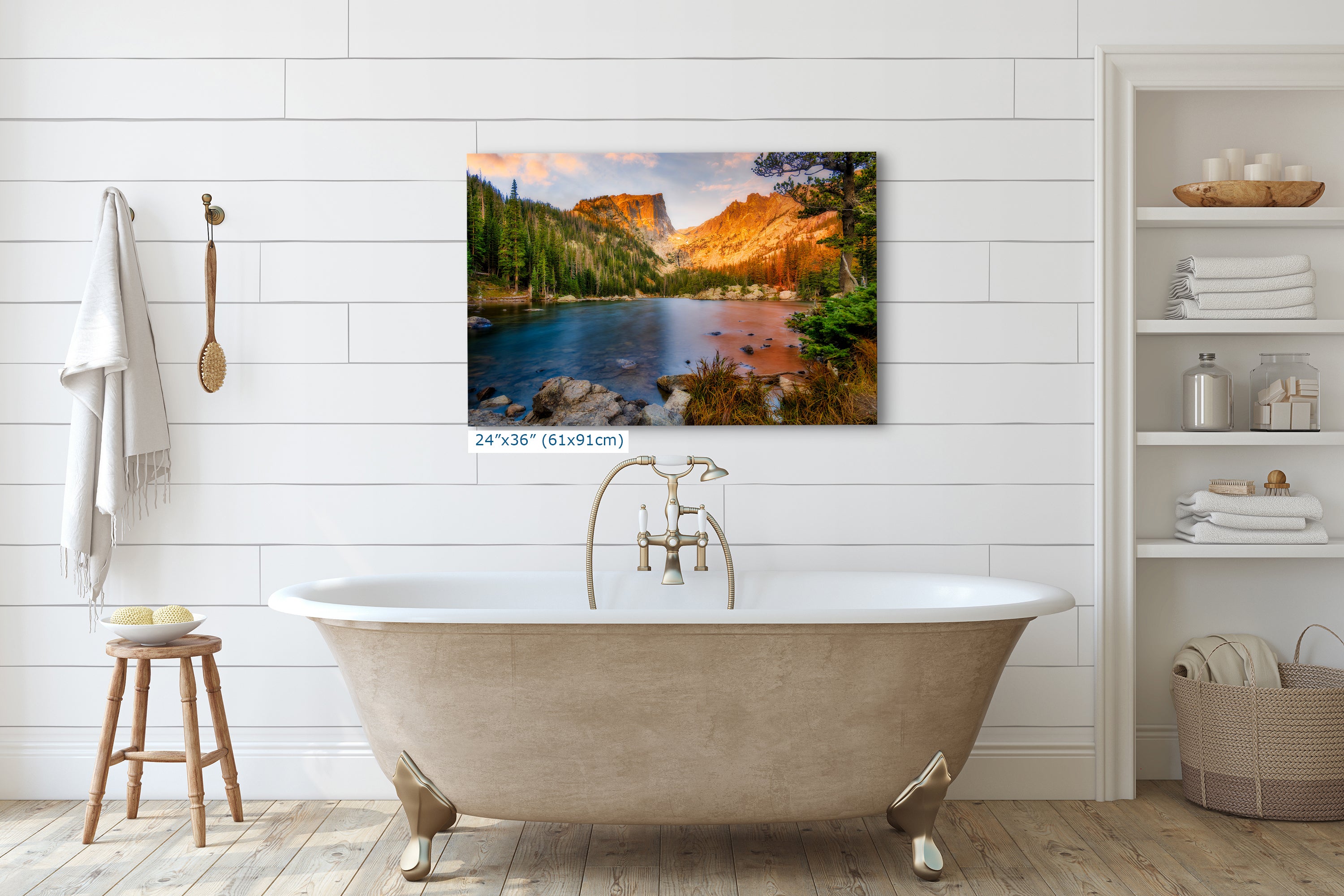 Dream Lake Rocky Mountain National Park Mountain Picture Nature Photo, Relaxation Artwork for Meditation, Office, Apartment & House Decor