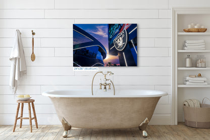 Las Vegas Raiders Football Decor, Allegiant Stadium Photograph Poster, NFL Man Cave, Dorm Room & Office Wall Art