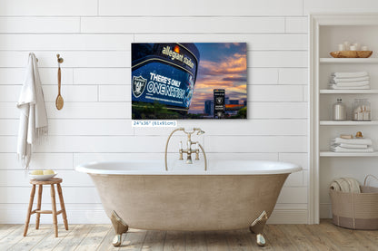 Las Vegas Raiders Football Gift Decor, Allegiant Stadium Photograph Poster, NFL Man Cave, Dorm Room & Office Wall Art