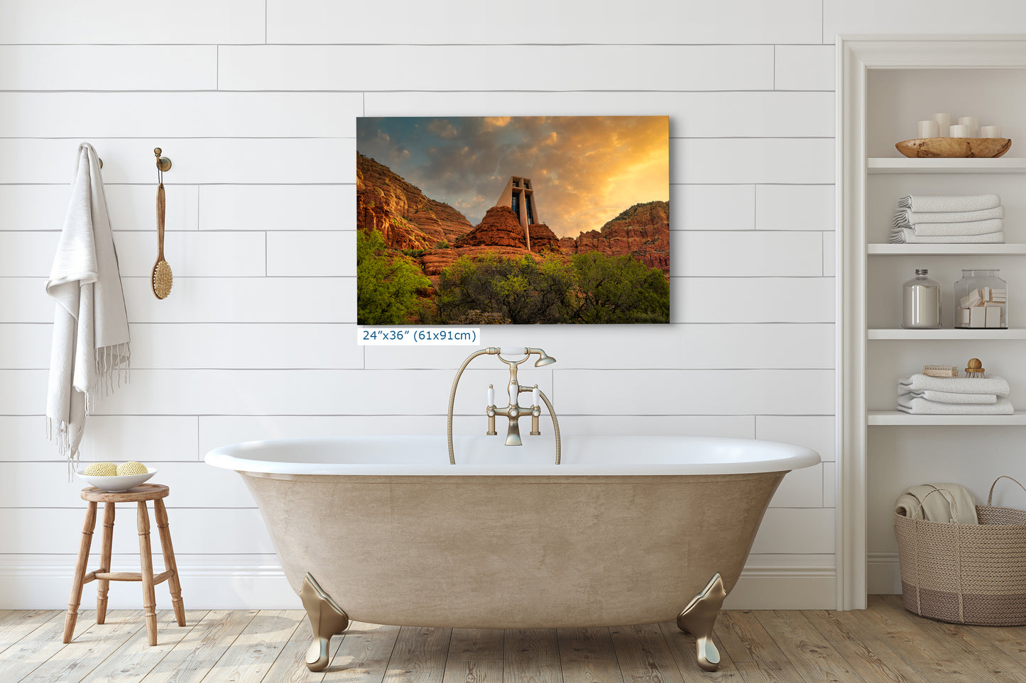 Chapel of the Holy Cross Sedona Arizona Desert Picture, Southwestern Wall Art, Church Landscape Print, Office Decor, Cubicle & Home Wall Art