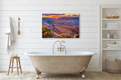 Grand Canyon National Park, Arizona Desert Picture Nature Photo, Bohemian Style Relaxation Artwork for Meditation, Office & House Decor