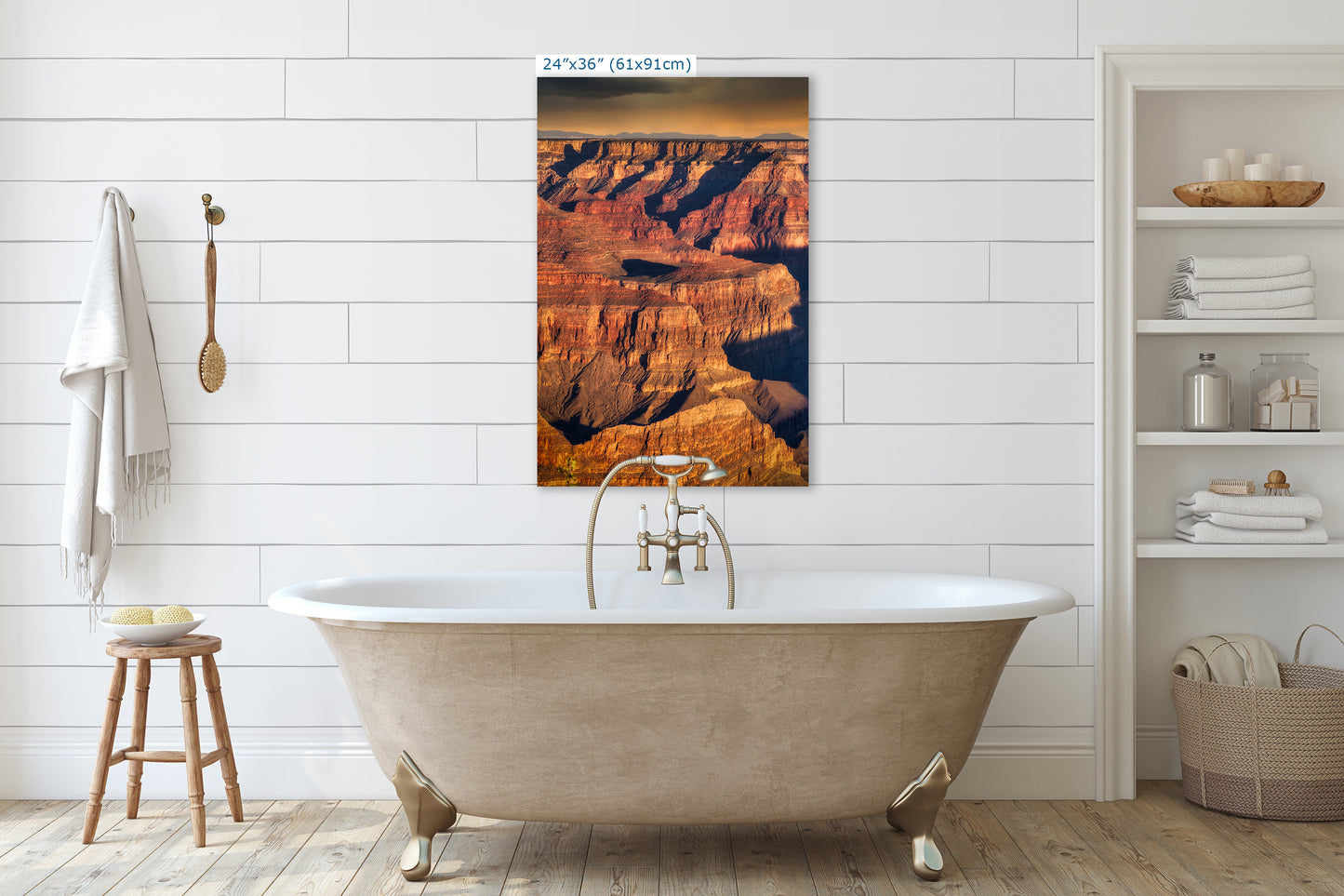 Grand Canyon National Park, Arizona Desert Picture Nature Photo, Bohemian Style Relaxation Artwork for Meditation, Apartment, Office & House Decor