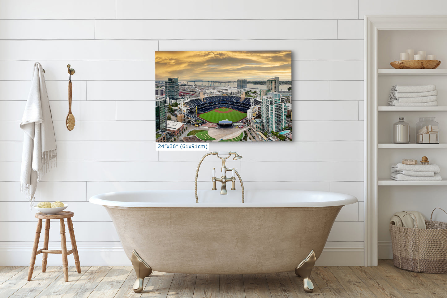 San Diego Padres Baseball Stadium Petco Park Sunset Canvas Print