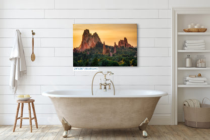 Garden of the Gods Colorado Mountain Photo - Serene Rocky Mountain Nature Photo for Meditation Home Decor