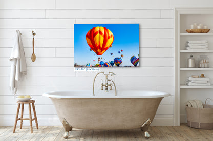 Hot Air Balloon Festival Mass Ascension | Albuquerque New Mexico Balloon Fiesta Wall Art | Office, Cubicle & House Decor