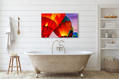 Hot Air Balloon Festival Morning Glow Photo | Albuquerque New Mexico Balloon Fiesta Wall Art | Office, Cubicle & House Decor