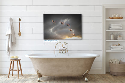 US Airforce Thunderbirds F-16 Fighting Falcon Aviation Artwork | Military Aviation Decor for Home & Office Display