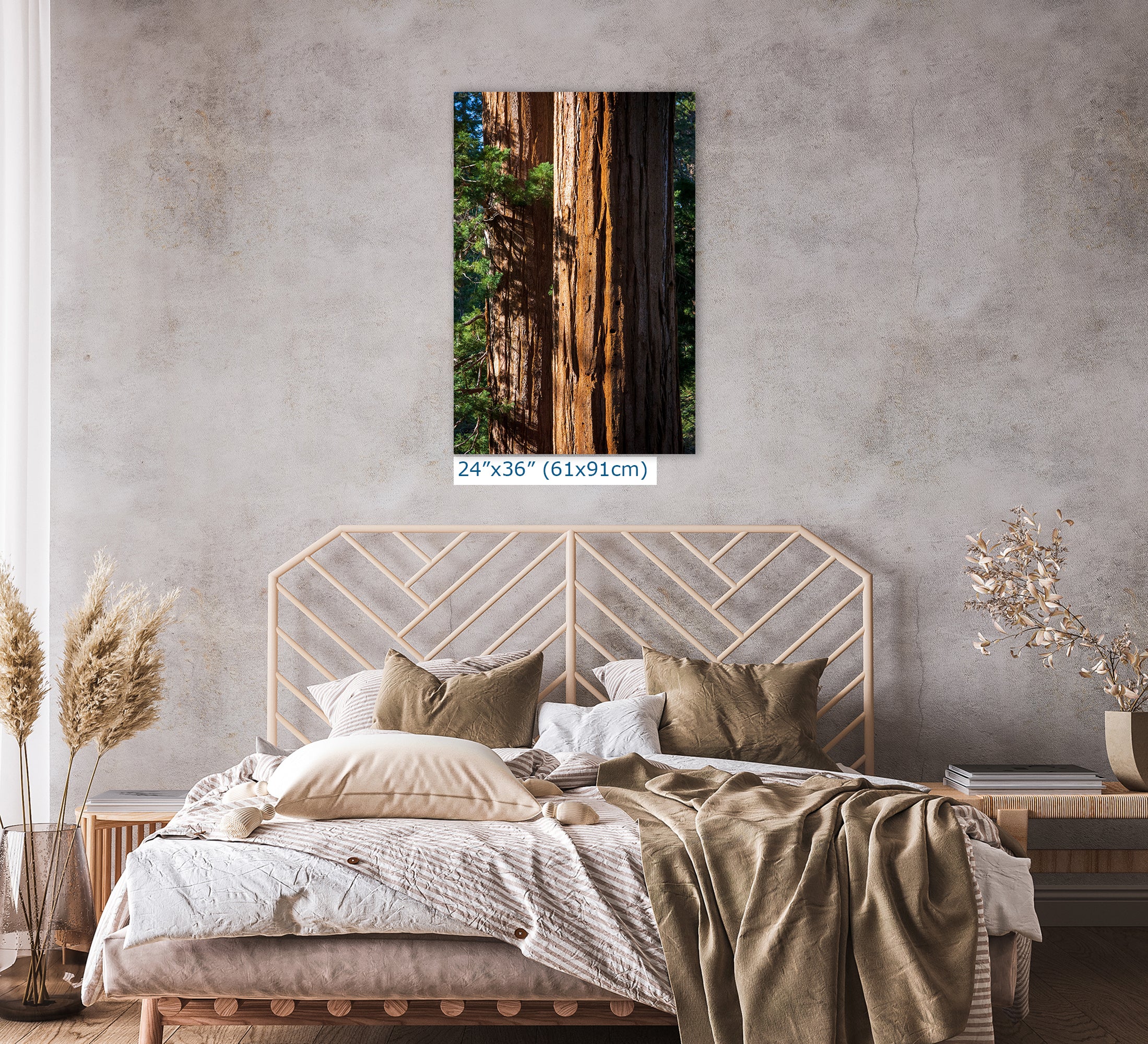 Giant Sequoia Tree Forest Picture Nature Photo, Redwood Trees Wall Art, Forest Bathing National Park Poster, Relaxation Decor