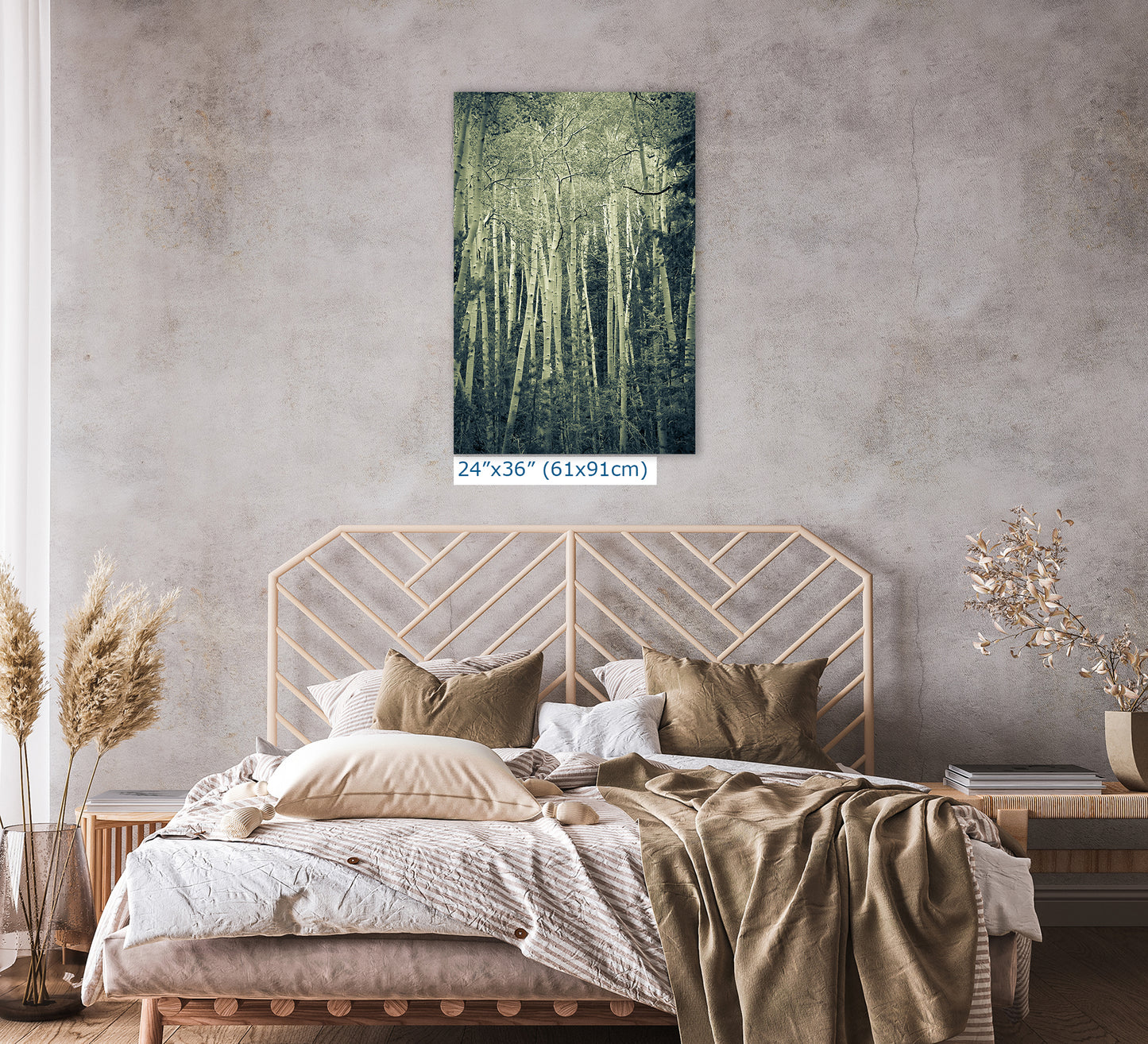 Aspen Tree Forest Picture Nature Photo, Forest Bathing Relaxation Artwork, Rustic Wall Art for Bedroom, Office, & House Decor