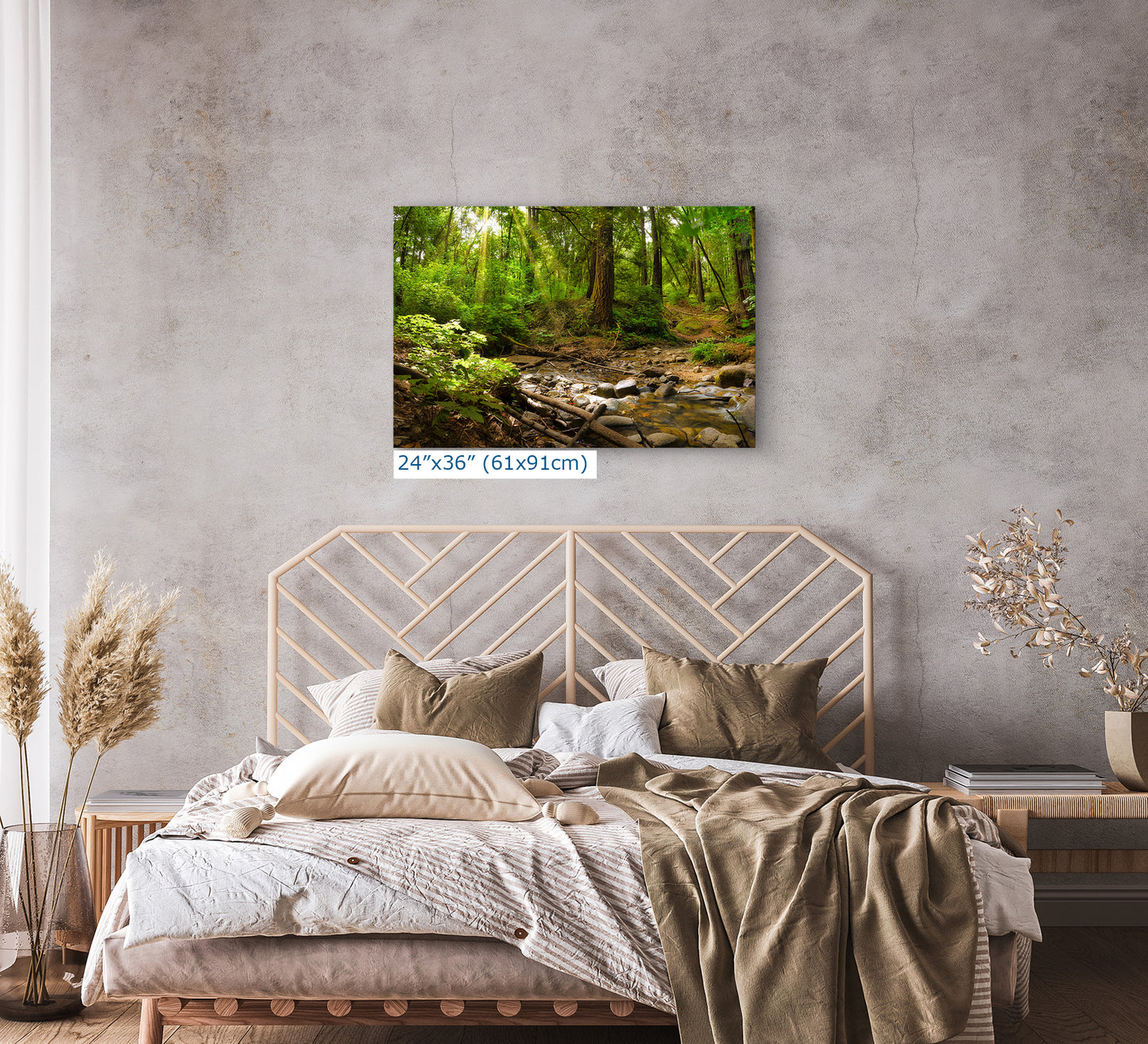 Redwood Trees Forest Picture Nature Photo, Forest Bathing in Santa Cruz California Coast Wall Art, Relaxing Artwork for House Decor & Office