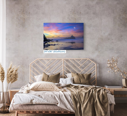 Pfeiffer Beach Sunset, Big Sur California Coastline Ocean Picture Nature Photo, Relaxation Artwork, Meditation, Office House Decor