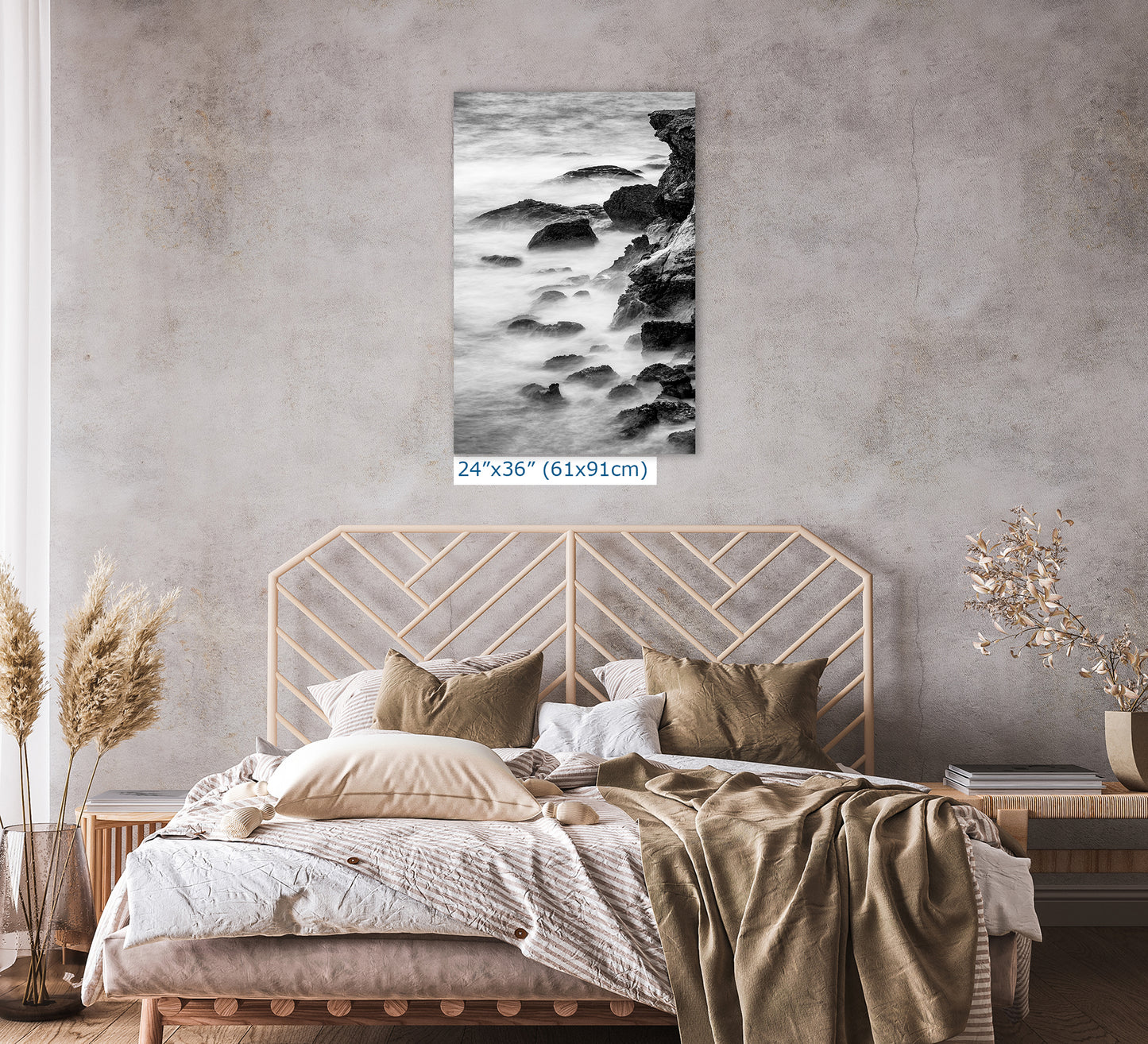 Point Lobos Carmel California Coastline Abstract Ocean Picture, Relaxation Artwork Nature Photo for Meditation, Office, Dorm, House Decor