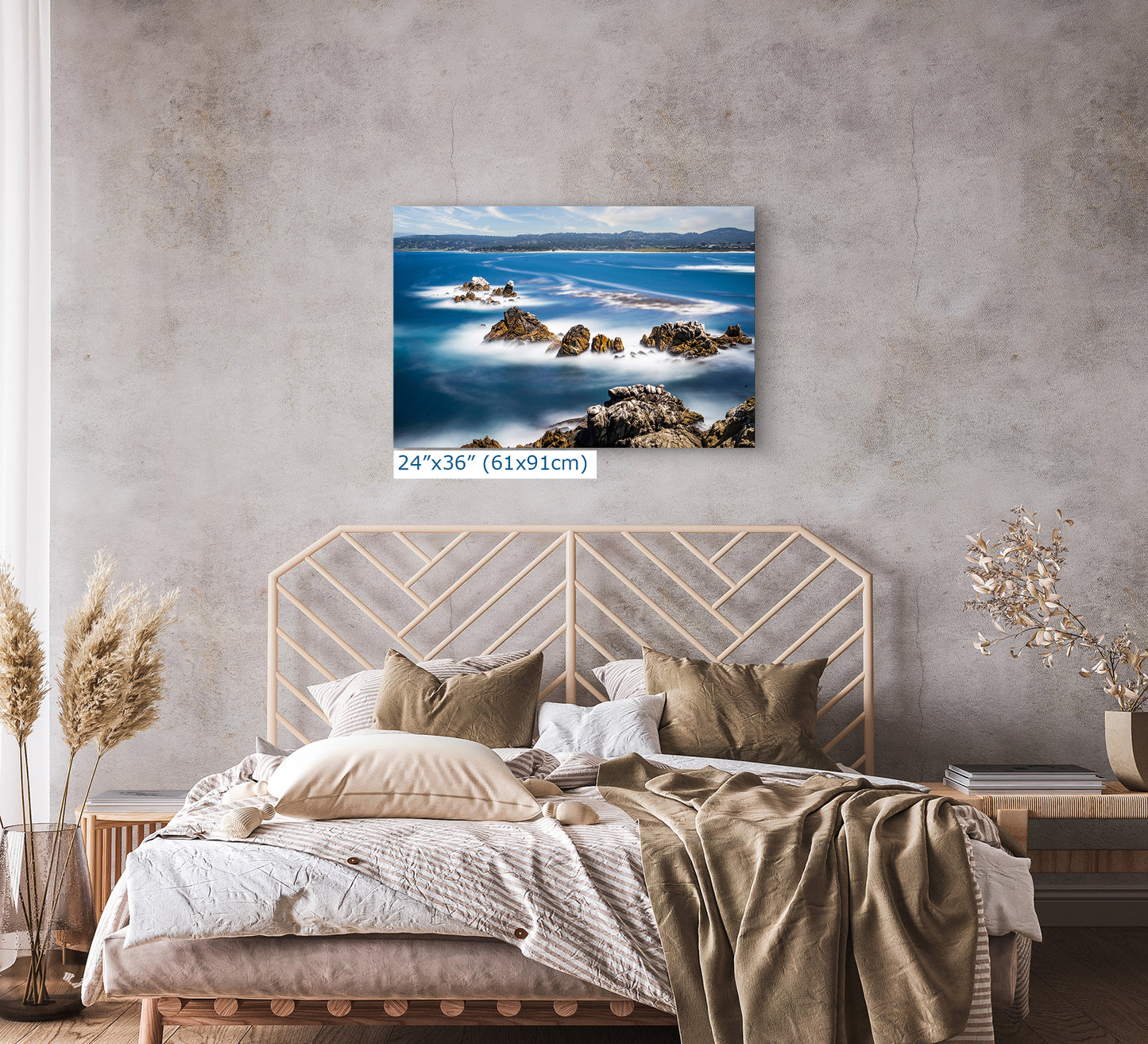 Point Lobos Shoreline, Carmel California Coastline Ocean Picture, Relaxation Artwork Nature Photo for Meditation, Office, Dorm, House Decor