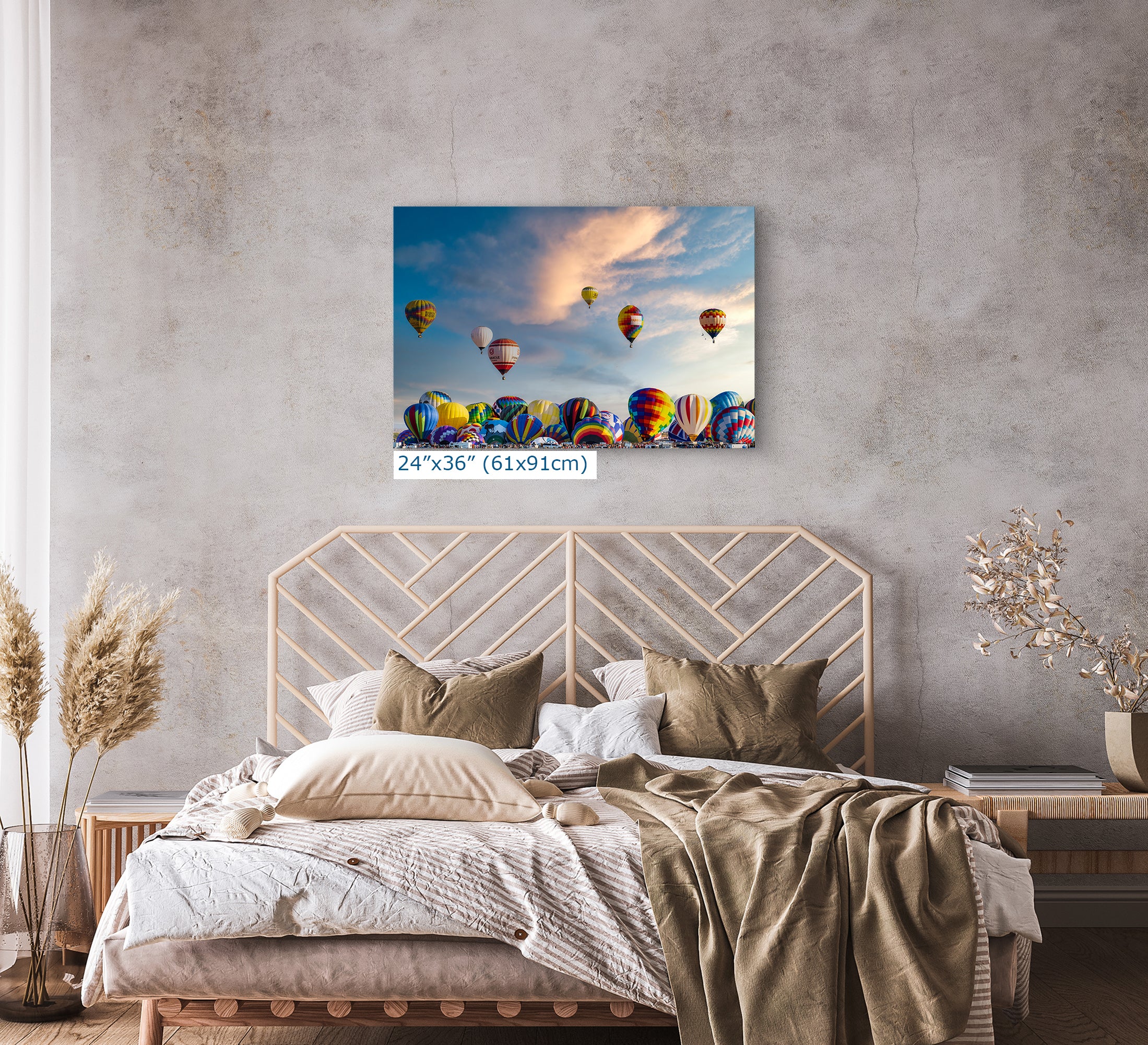 Hot Air Balloon Festival Mass Ascension Photo | Albuquerque New Mexico Balloon Fiesta Wall Art | Office, Cubicle & House Decor