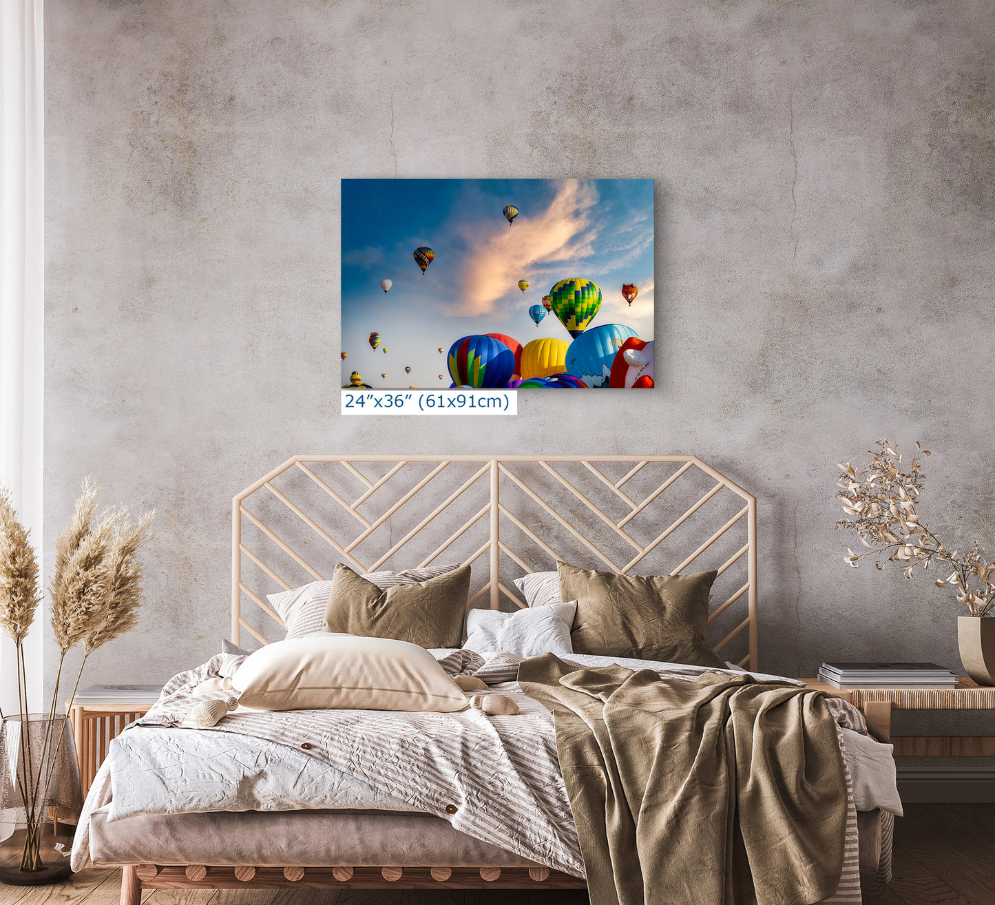 Hot Air Balloon Festival | Albuquerque New Mexico Balloon Fiesta Wall Art | Office, Cubicle & House Decor
