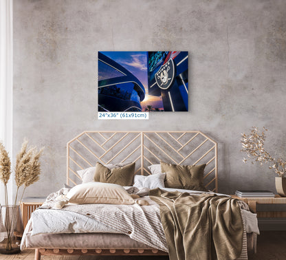 Las Vegas Raiders Football Decor, Allegiant Stadium Photograph Poster, NFL Man Cave, Dorm Room & Office Wall Art