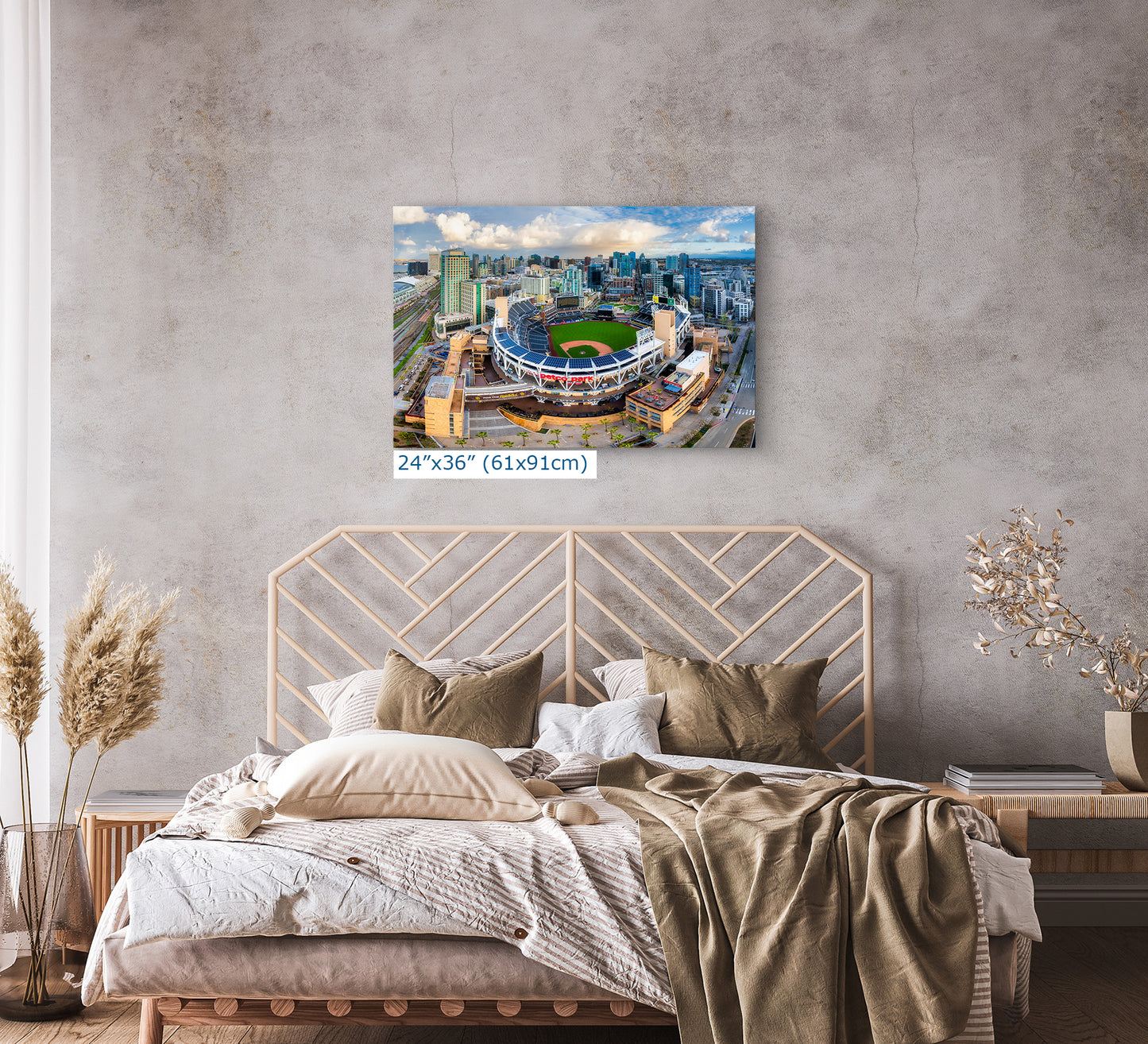 Petco Park Wall Art, San Diego Padres Skyline Print, MLB Stadium Decor