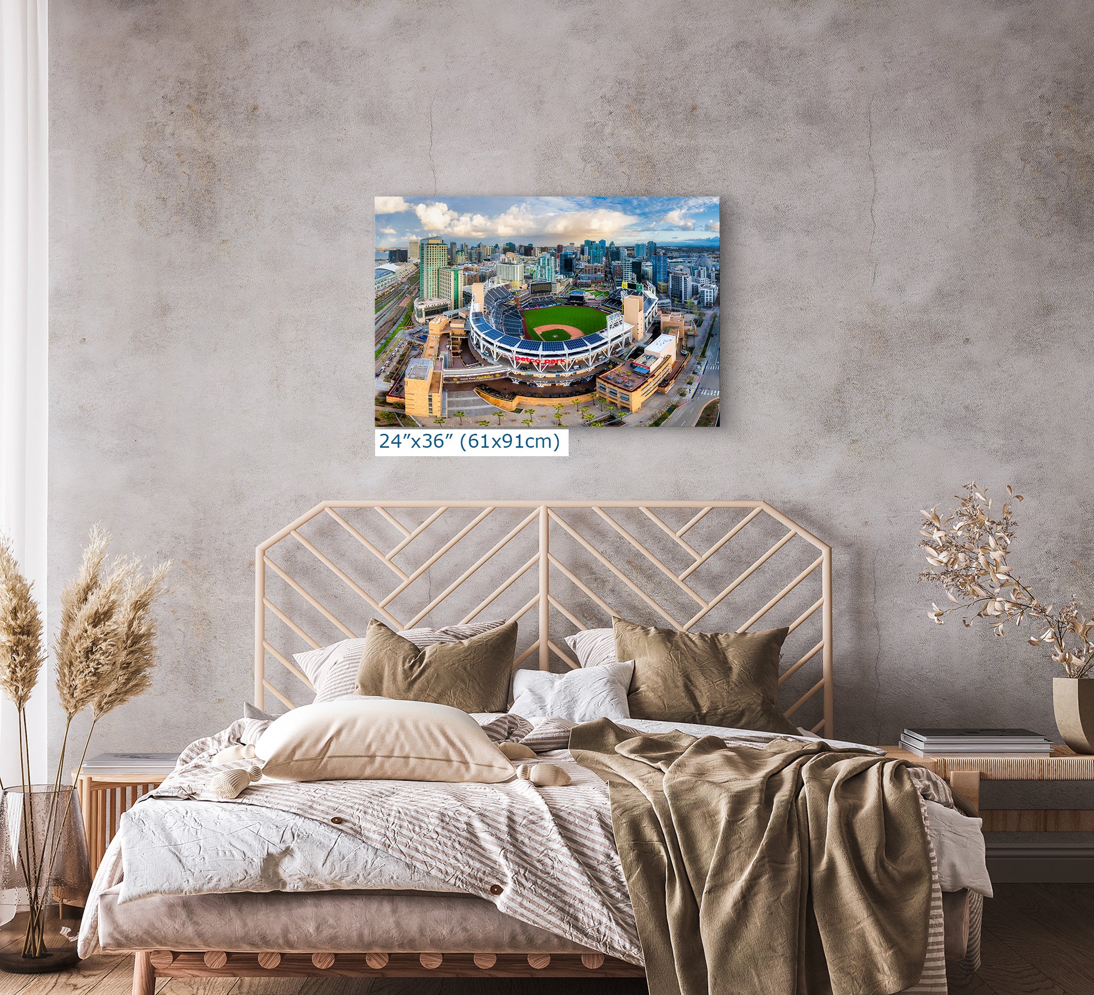 Petco Park Wall Art, San Diego Padres Skyline Print, MLB Stadium Decor