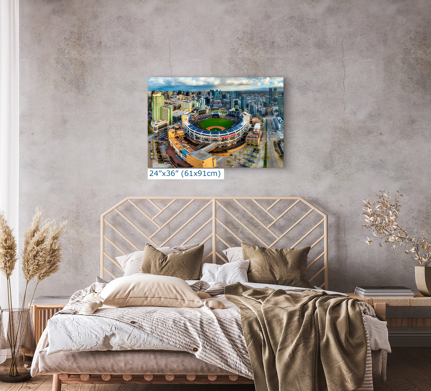 San Diego Padres Art, Petco Park Print MLB Stadium Baseball Fan Decor