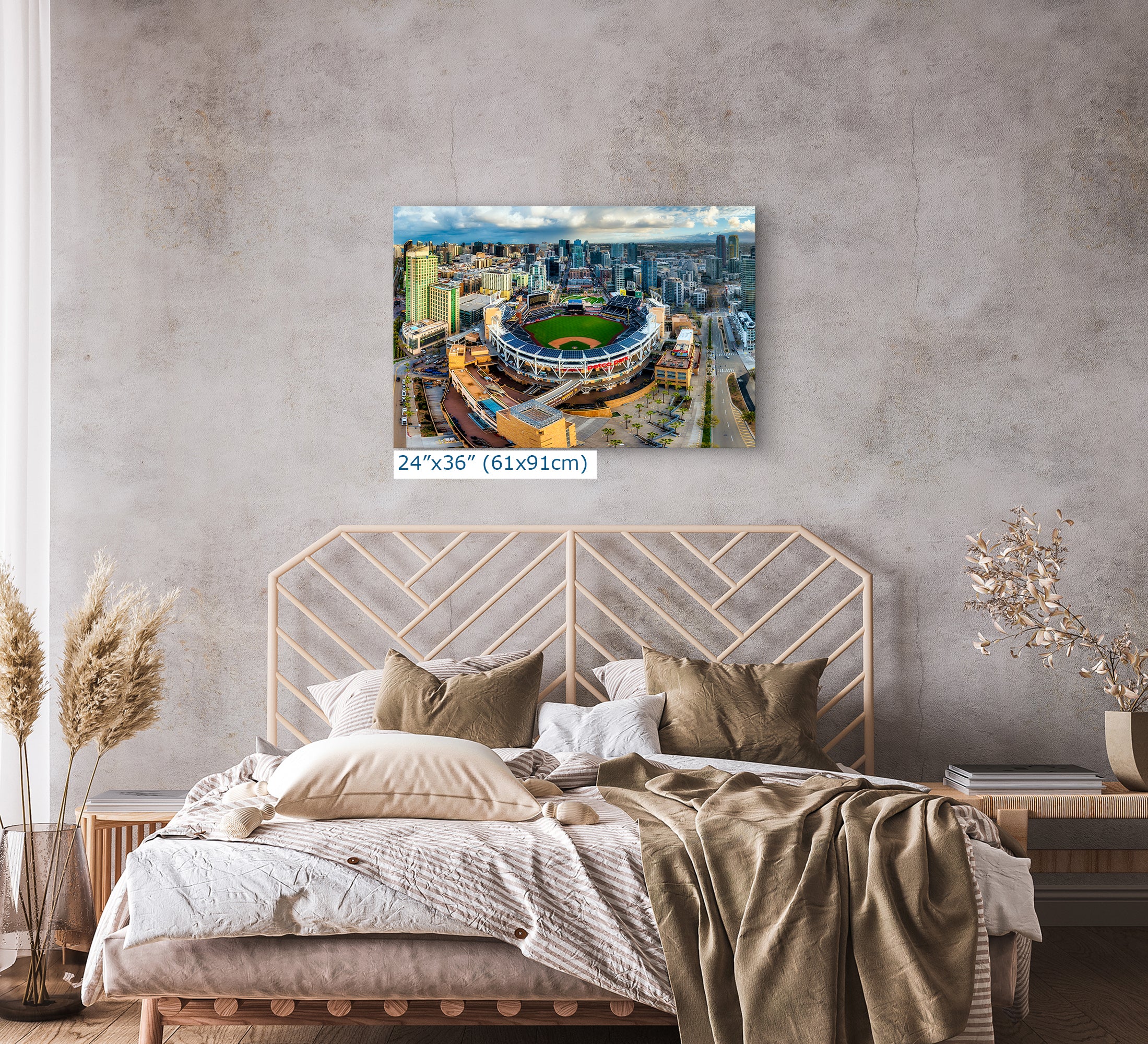 San Diego Padres Art, Petco Park Print MLB Stadium Baseball Fan Decor