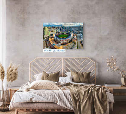 San Diego Padres Art, Petco Park Print MLB Stadium Baseball Fan Decor