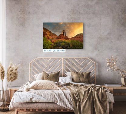 Chapel of the Holy Cross Sedona Arizona Desert Picture, Southwestern Wall Art, Church Landscape Print, Office Decor, Cubicle & Home Wall Art