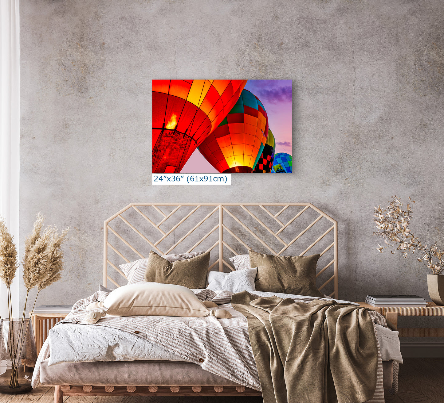 Hot Air Balloon Festival Morning Glow Photo | Albuquerque New Mexico Balloon Fiesta Wall Art | Office, Cubicle & House Decor