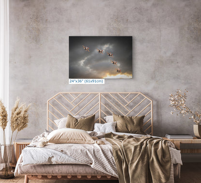 US Airforce Thunderbirds F-16 Fighting Falcon Aviation Artwork | Military Aviation Decor for Home & Office Display