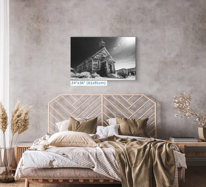 Bodie Ghost Town Western Decor in Black and White, Abandoned Forgotten Towns, Black and White Historic California Photography