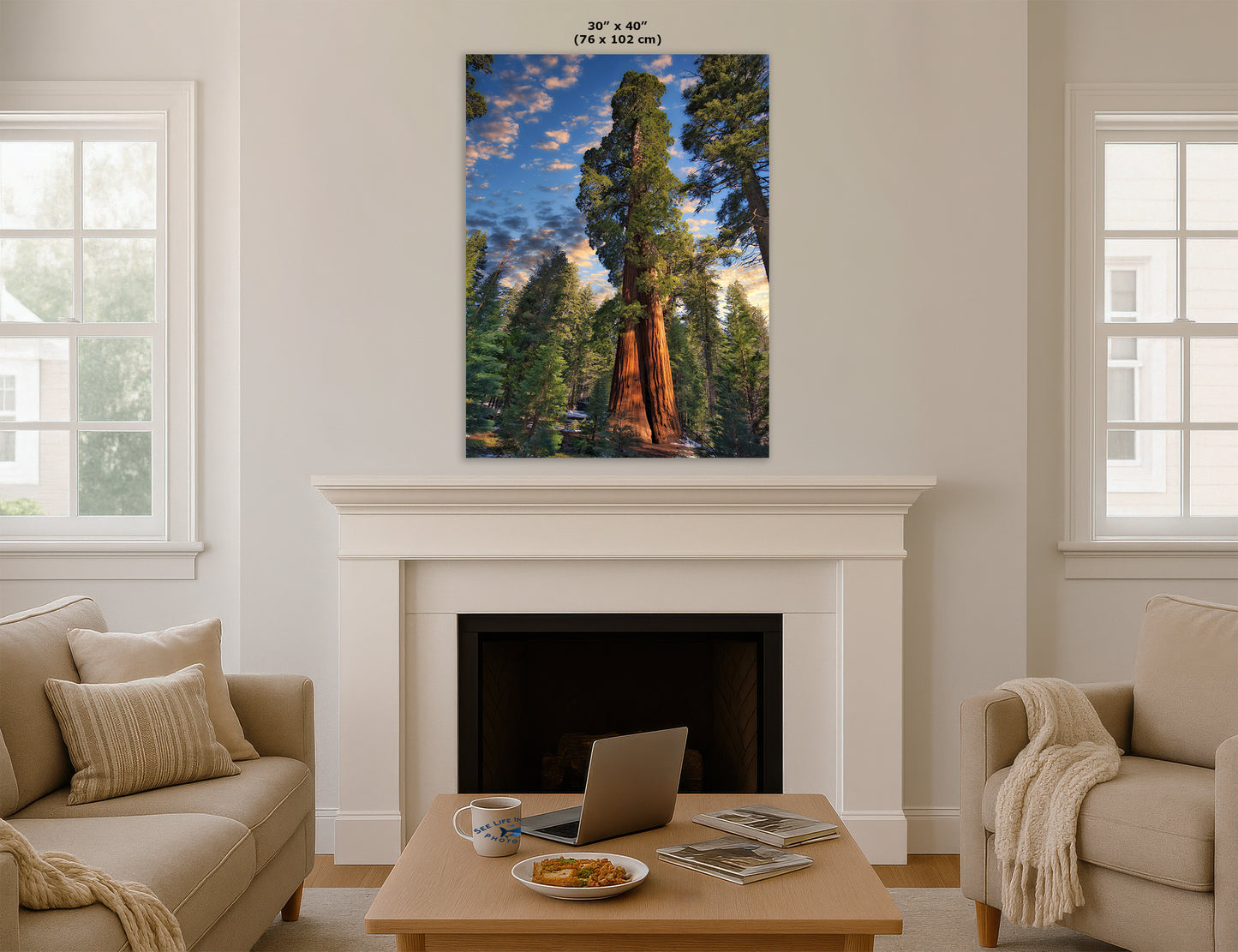 Giant Sequoia Tree Art, Redwood Forest Picture, Nature Photo Inspired Wall Decor