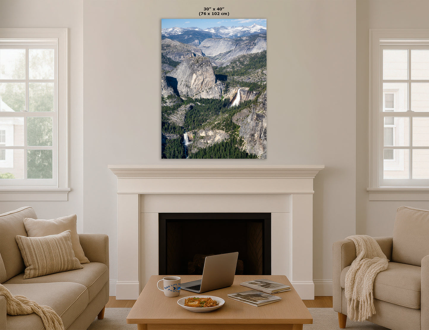 Yosemite Wall Art, Glacier Point Mountain Landscape Nature Photo