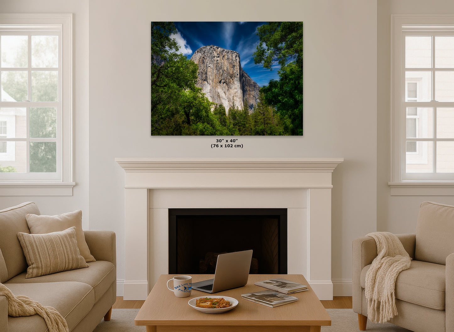 El Capitan Wall Art, Yosemite National Park Nature Photo