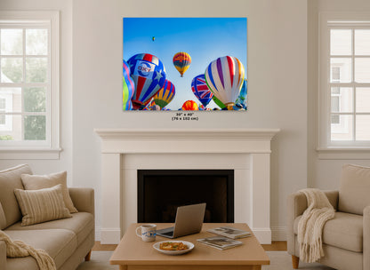 Hot Air Balloon Festival Mass Ascension Arizona Flag, Albuquerque New Mexico Balloon Fiesta Wall Art | Office, Cubicle & House Decor