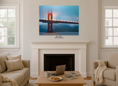 San Francisco Golden Gate Bridge Picture | Romantic Fine Art Photography for Living, Dining, Dorm, or Office