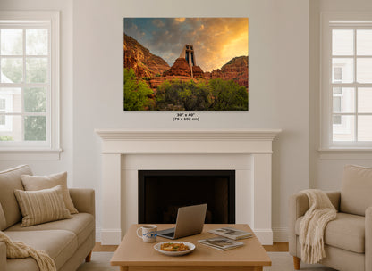 Chapel of the Holy Cross Sedona Arizona Desert Picture, Southwestern Wall Art, Church Landscape Print, Office Decor, Cubicle & Home Wall Art