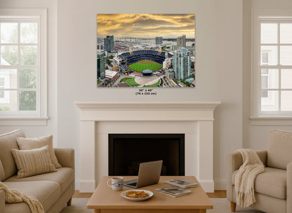 San Diego Padres Baseball Stadium Petco Park Sunset Canvas Print