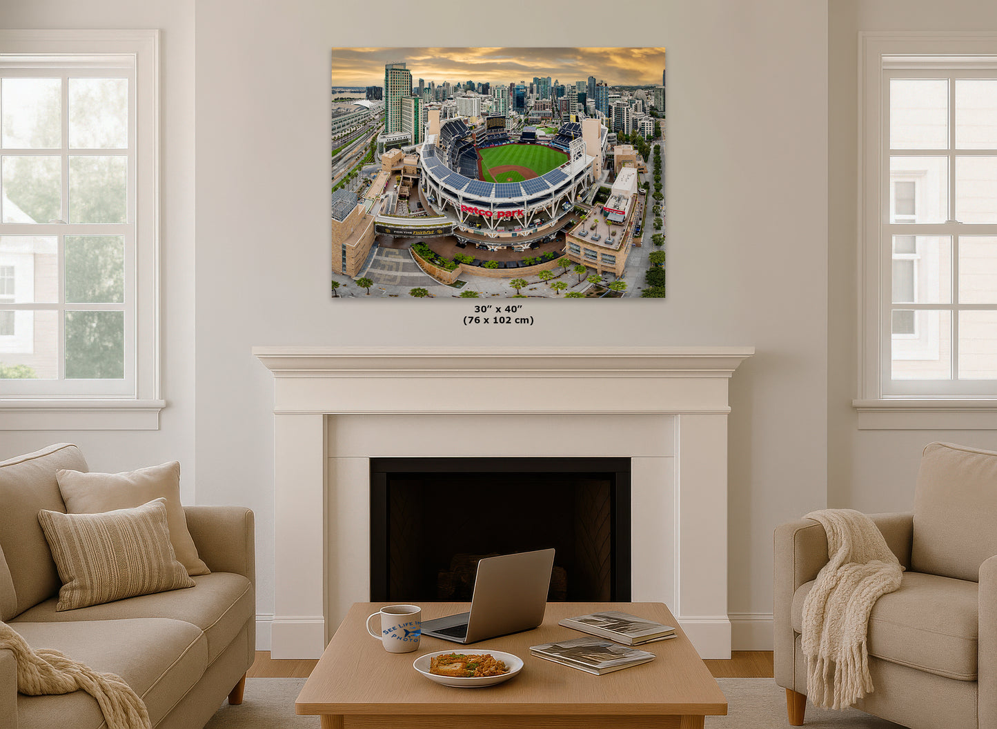 San Diego Padres Baseball Stadium Petco Park Canvas Print