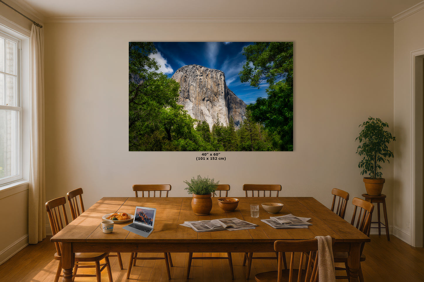 El Capitan Wall Art, Yosemite National Park Nature Photo