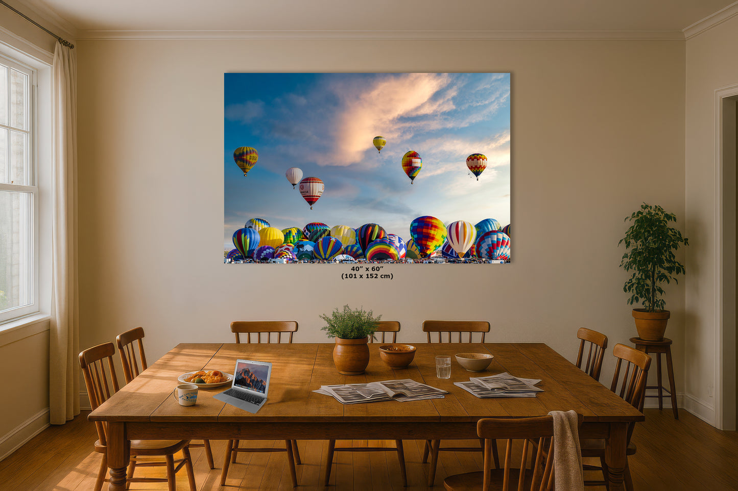 Hot Air Balloon Festival Mass Ascension Photo | Albuquerque New Mexico Balloon Fiesta Wall Art | Office, Cubicle & House Decor