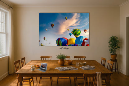 Hot Air Balloon Festival | Albuquerque New Mexico Balloon Fiesta Wall Art | Office, Cubicle & House Decor