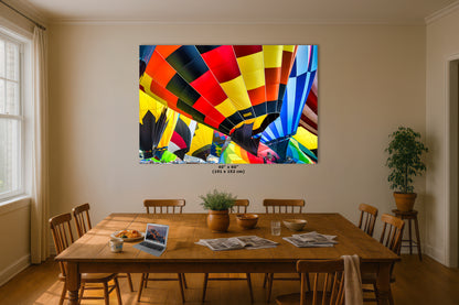 Hot Air Balloon Festival Mass Ascension Close Up | Albuquerque New Mexico Balloon Fiesta Wall Art | Office, Cubicle & House Decor