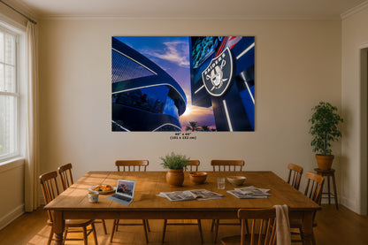 Las Vegas Raiders Football Decor, Allegiant Stadium Photograph Poster, NFL Man Cave, Dorm Room & Office Wall Art