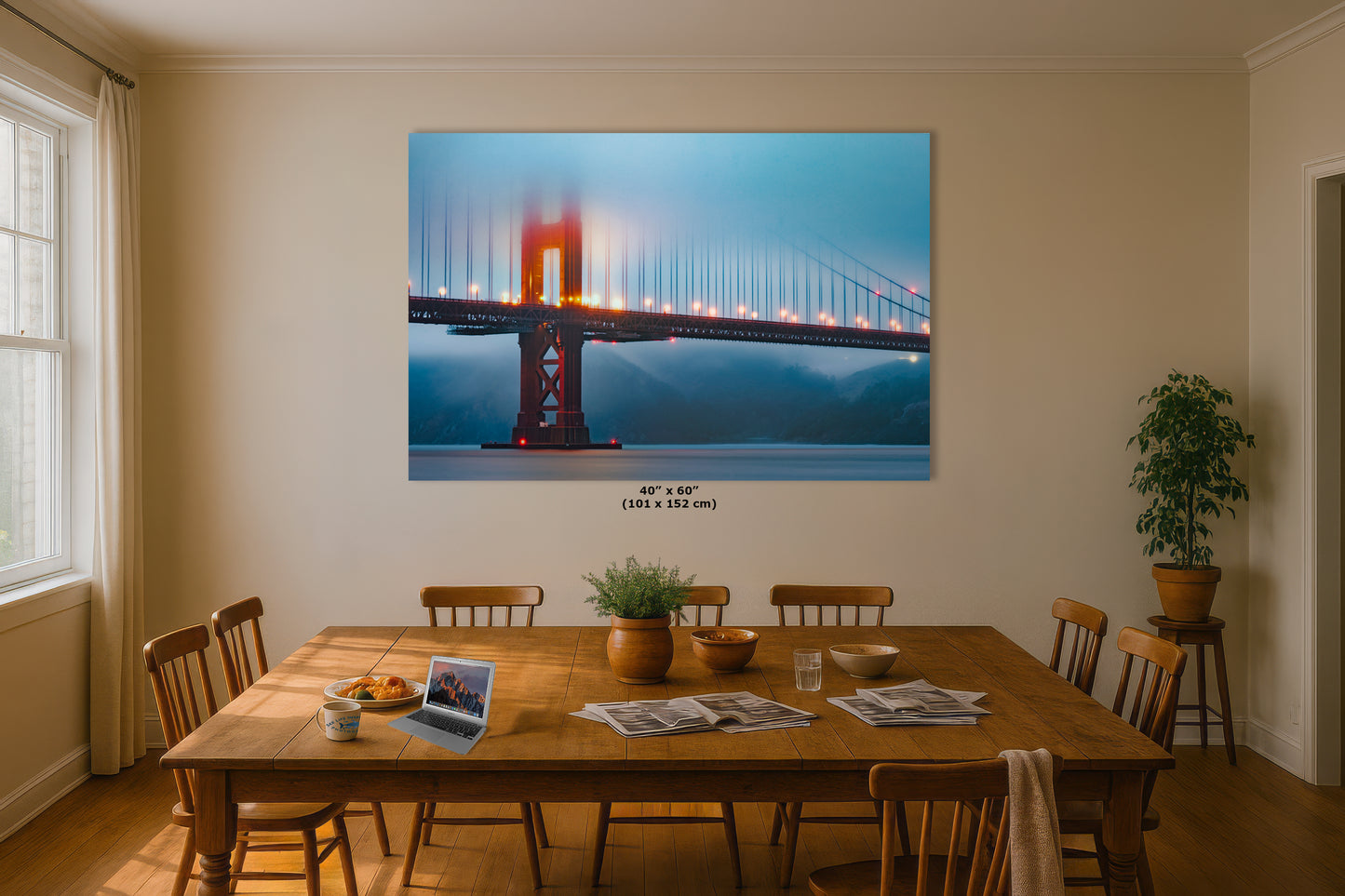 San Francisco Golden Gate Bridge Picture | Romantic Fine Art Photography for Living, Dining, Dorm, or Office