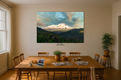 Mount Shasta Mountain Picture Nature Photo, California Mountain Relaxation Artwork for Meditation, Office, Apartment and House Decor