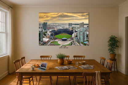San Diego Padres Baseball Stadium Petco Park Sunset Canvas Print