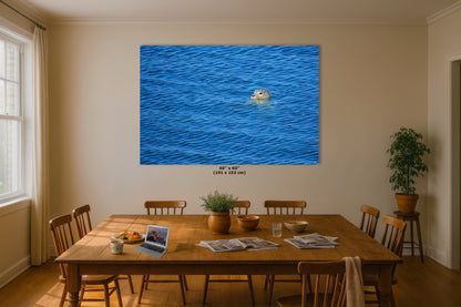 Seal Print Marine Mammal Wildlife Photography, Ocean Picture Relaxation Artwork Nature Photo