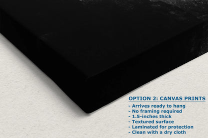 a close up of a black canvas with instructions