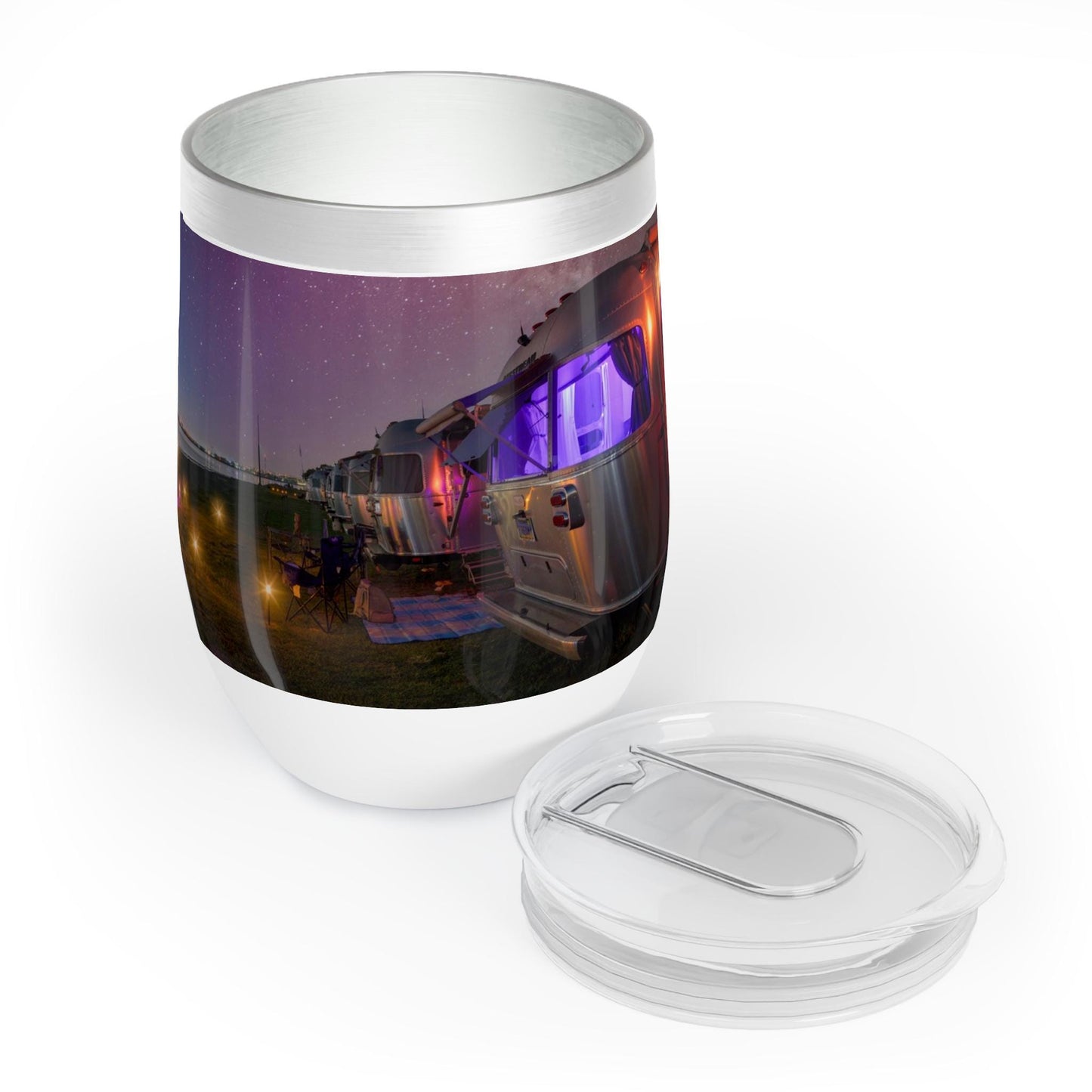 Airstream Wine Tumbler: Night Sky Under the Stars, 12oz Stainless Steel